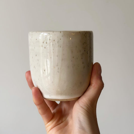 White Speckled Tumbler